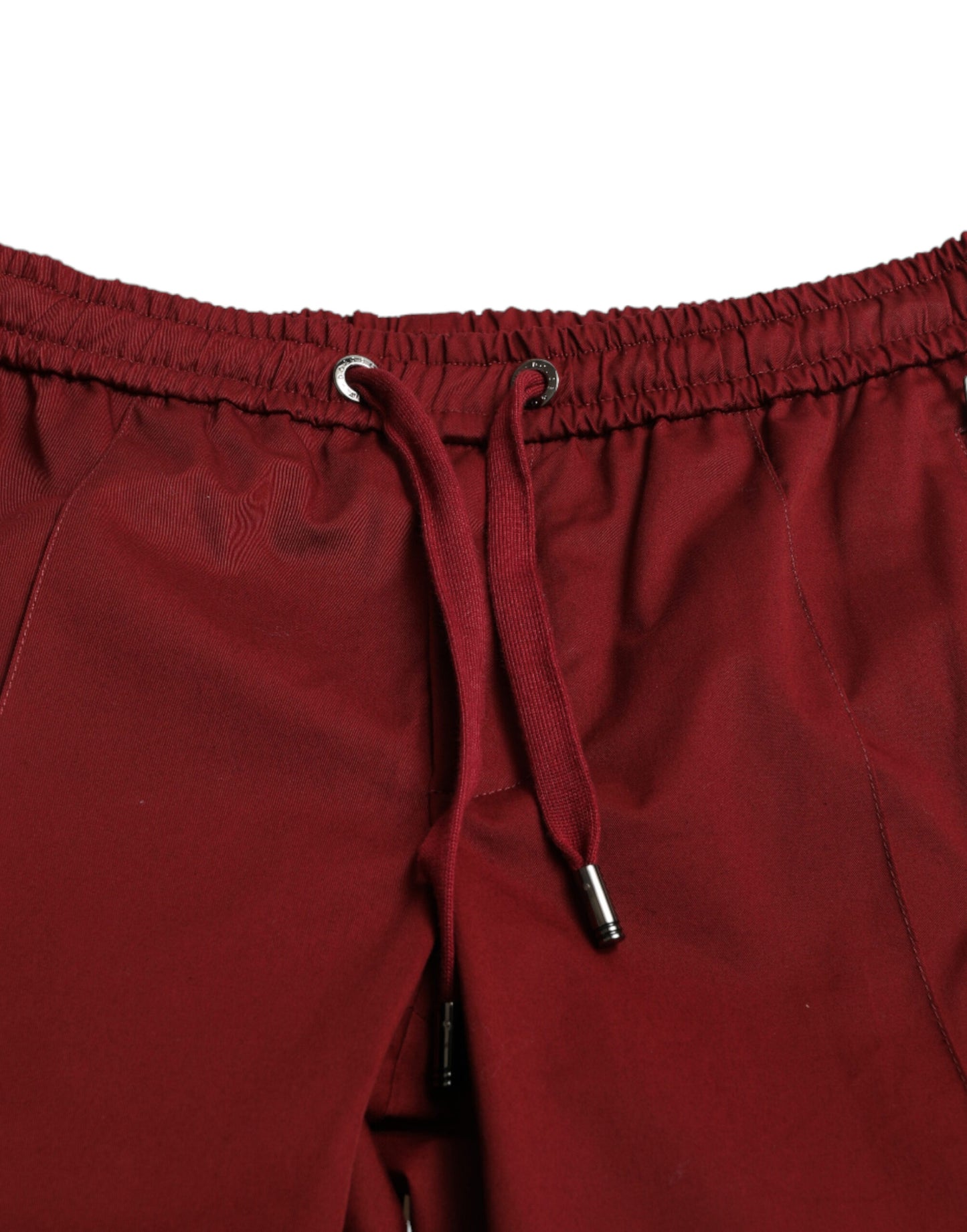 Dolce &amp; Gabbana Maroon Jogging Cotton Stretch Herren Joggerhose