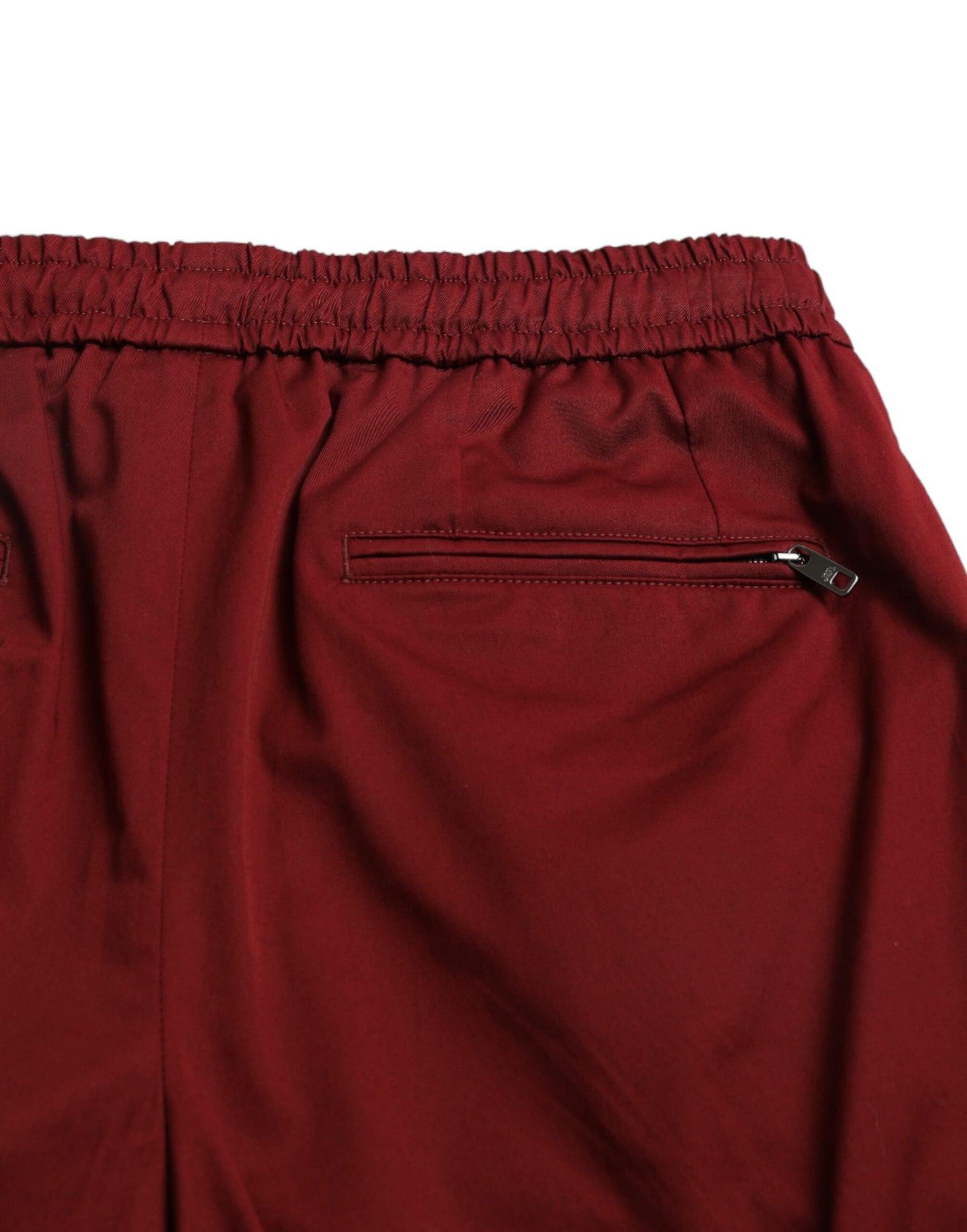 Dolce &amp; Gabbana Maroon Jogging Cotton Stretch Herren Joggerhose