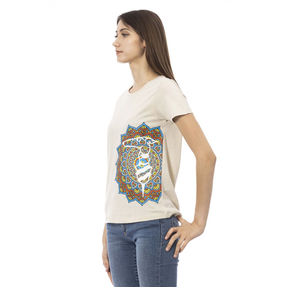 Trussardi Action Tops et t-shirts en coton beiges