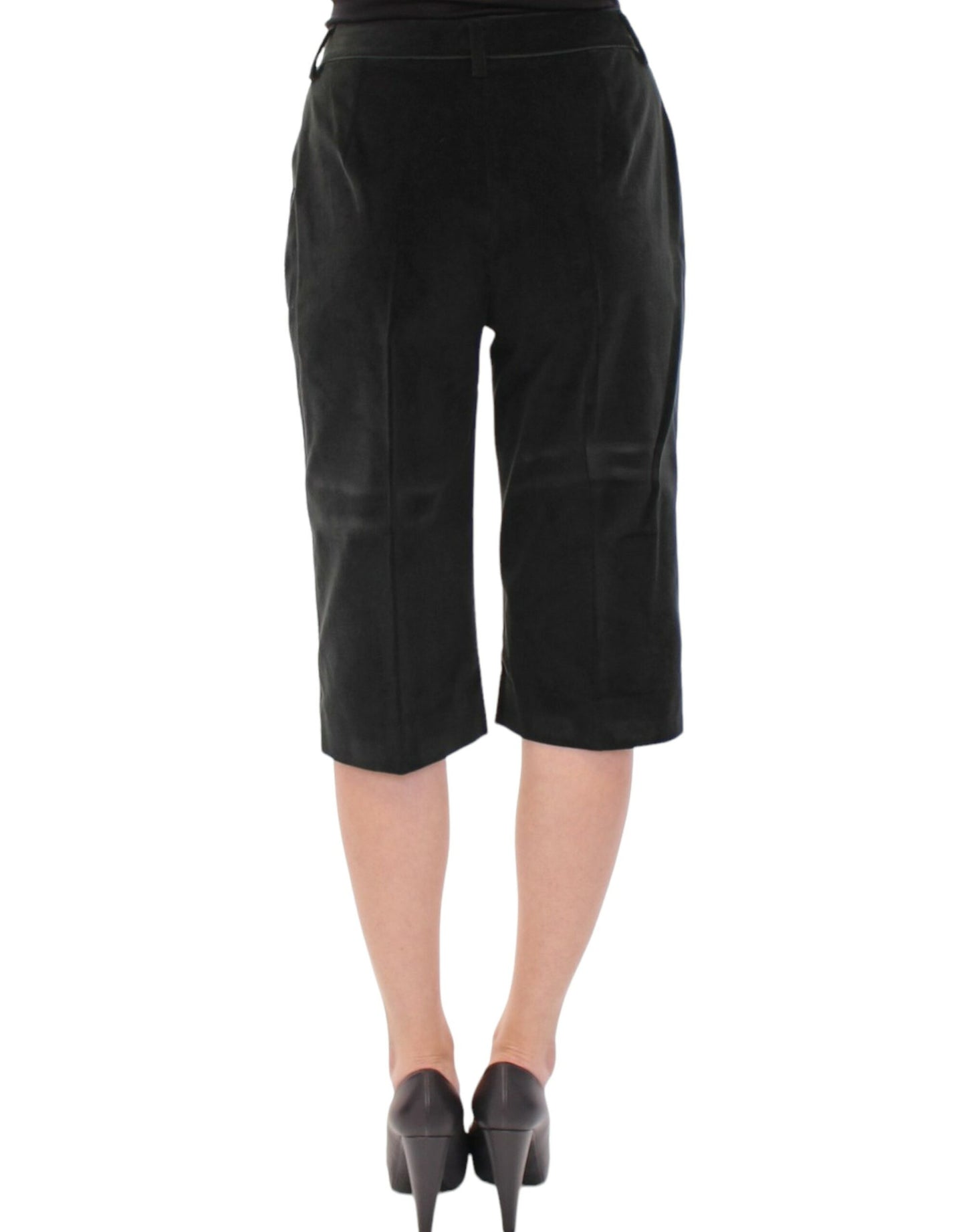 Dolce &amp; Gabbana Pantalon short en coton noir