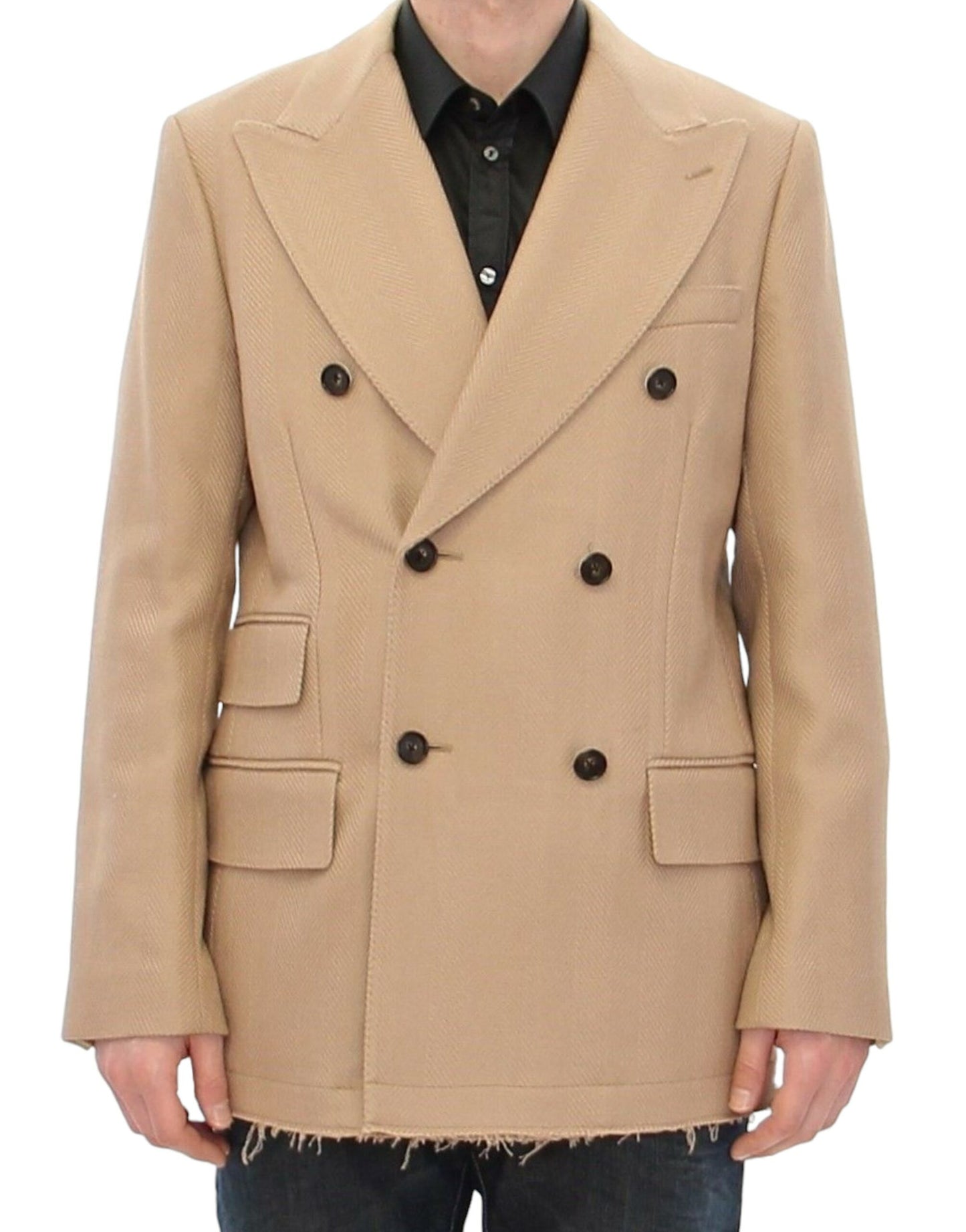 Dolce &amp; Gabbana Veste manteau croisée beige