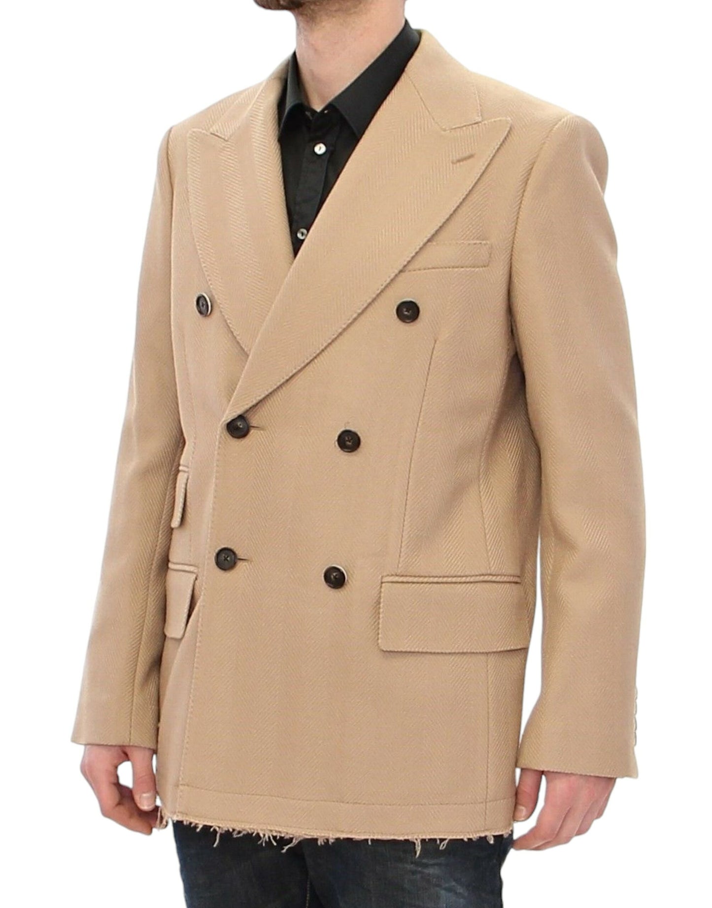 Dolce &amp; Gabbana Veste manteau croisée beige