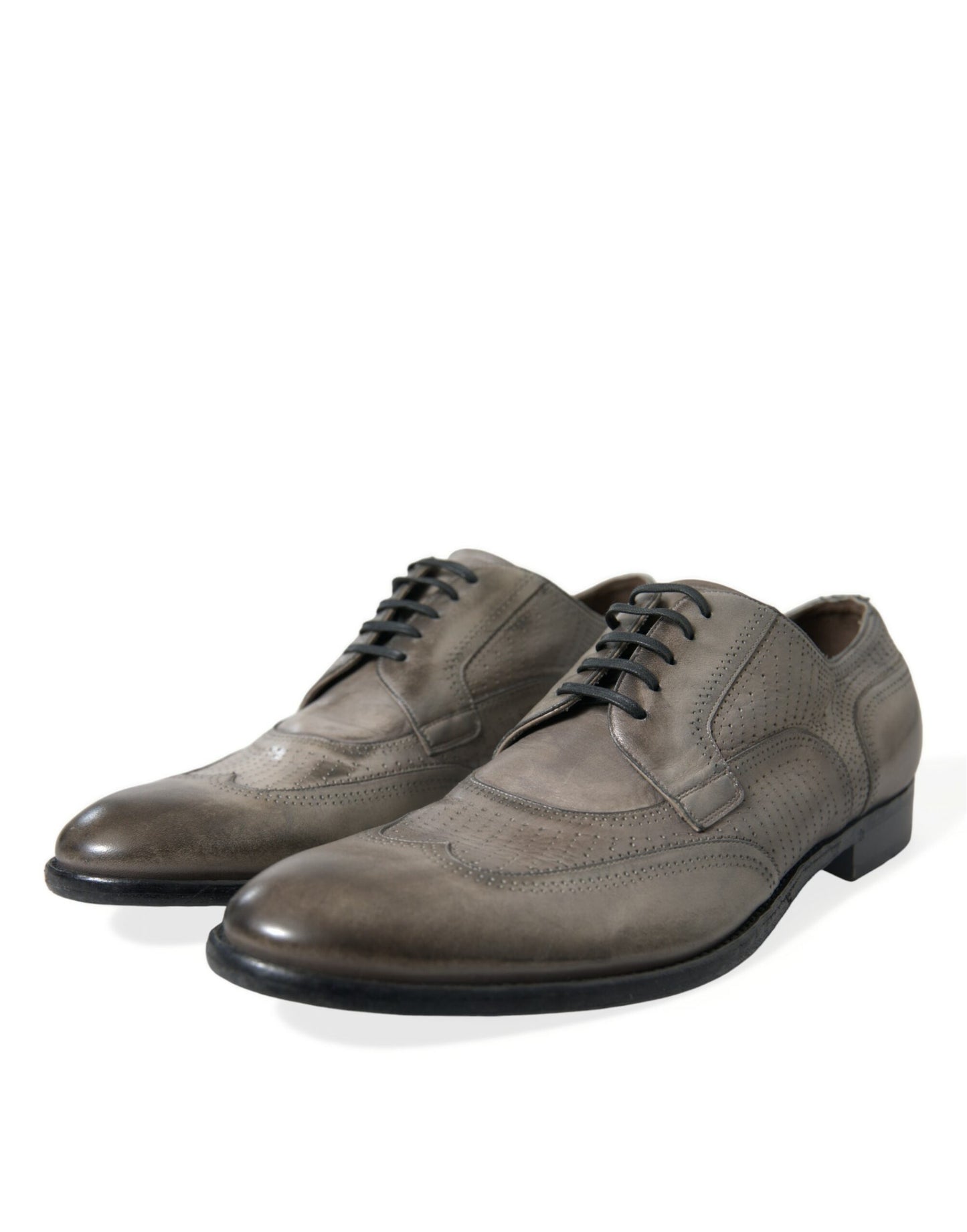 Dolce & Gabbana Elegant Calfskin Derby Lace-Ups