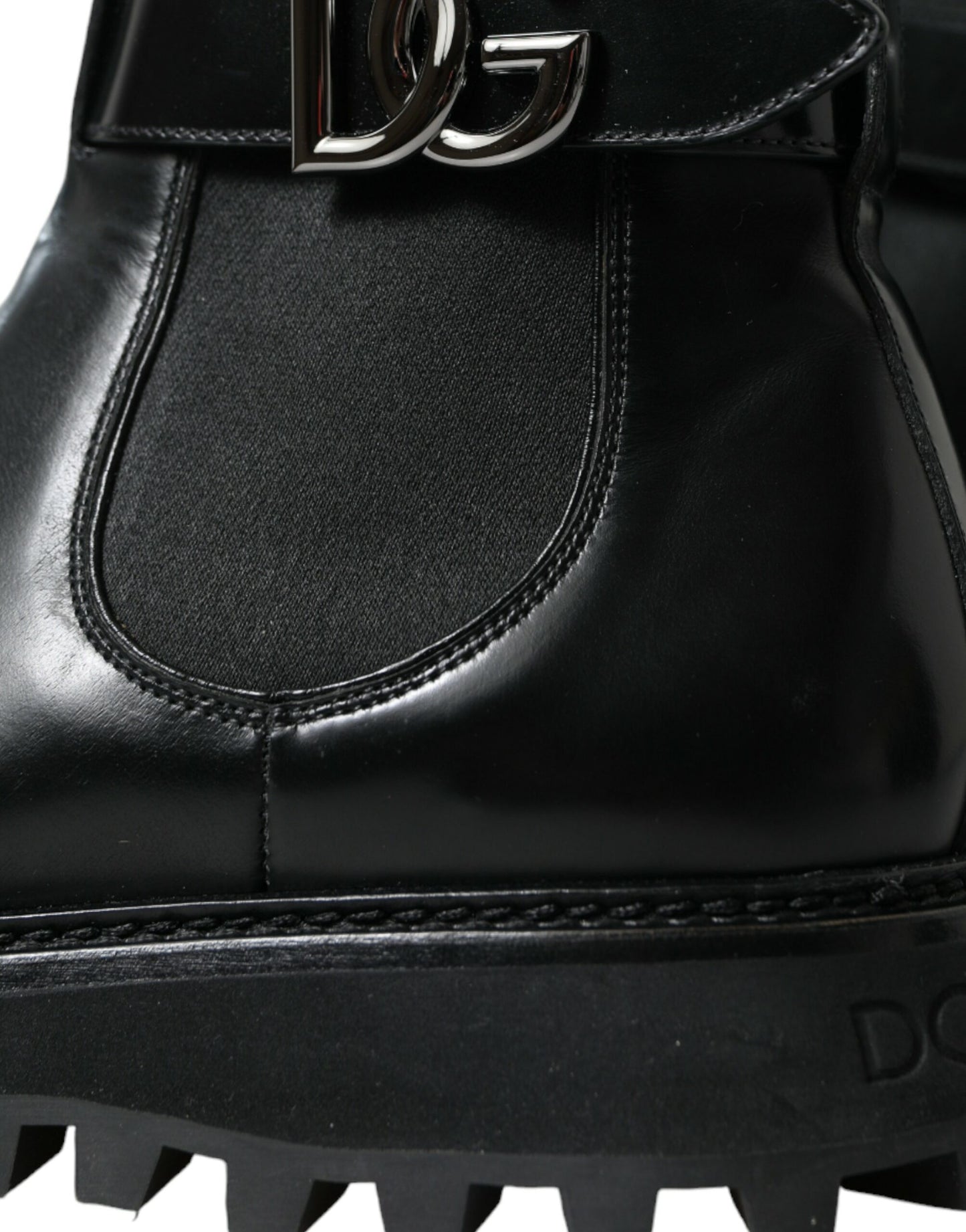 Dolce & Gabbana Elegant Black Calf Leather Chelsea Boots