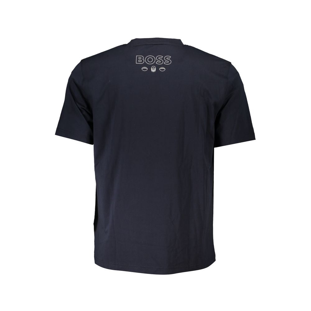 Hugo Boss Elegant Crew Neck Printed Logo Tee