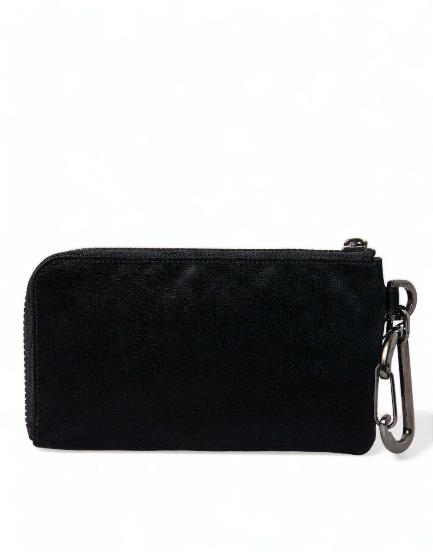 Dolce & Gabbana Chic Nylon-Leather Designer Pouch