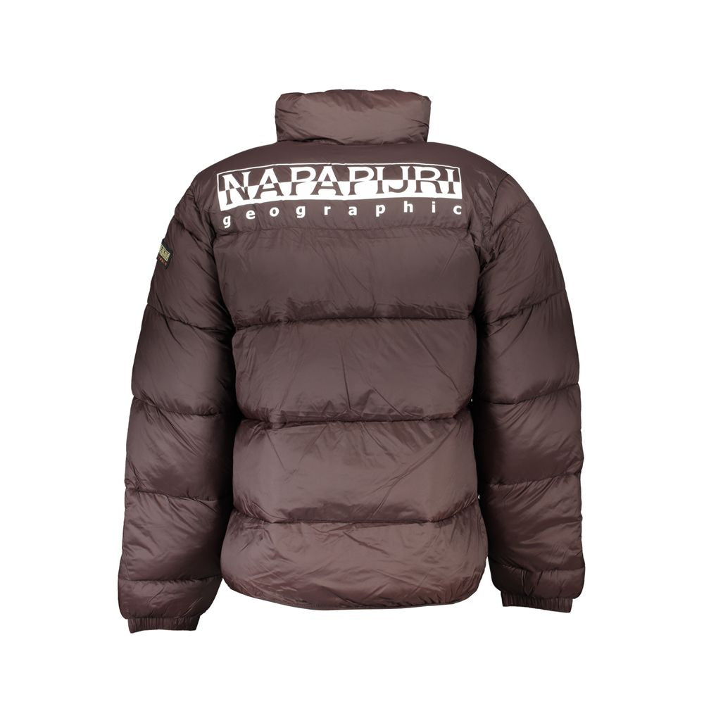 Napapijri Brown Polyamide Men Jacket