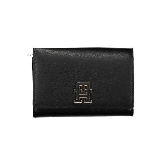 Tommy Hilfiger Chic Black Two-Compartment Wallet with Coin Purse