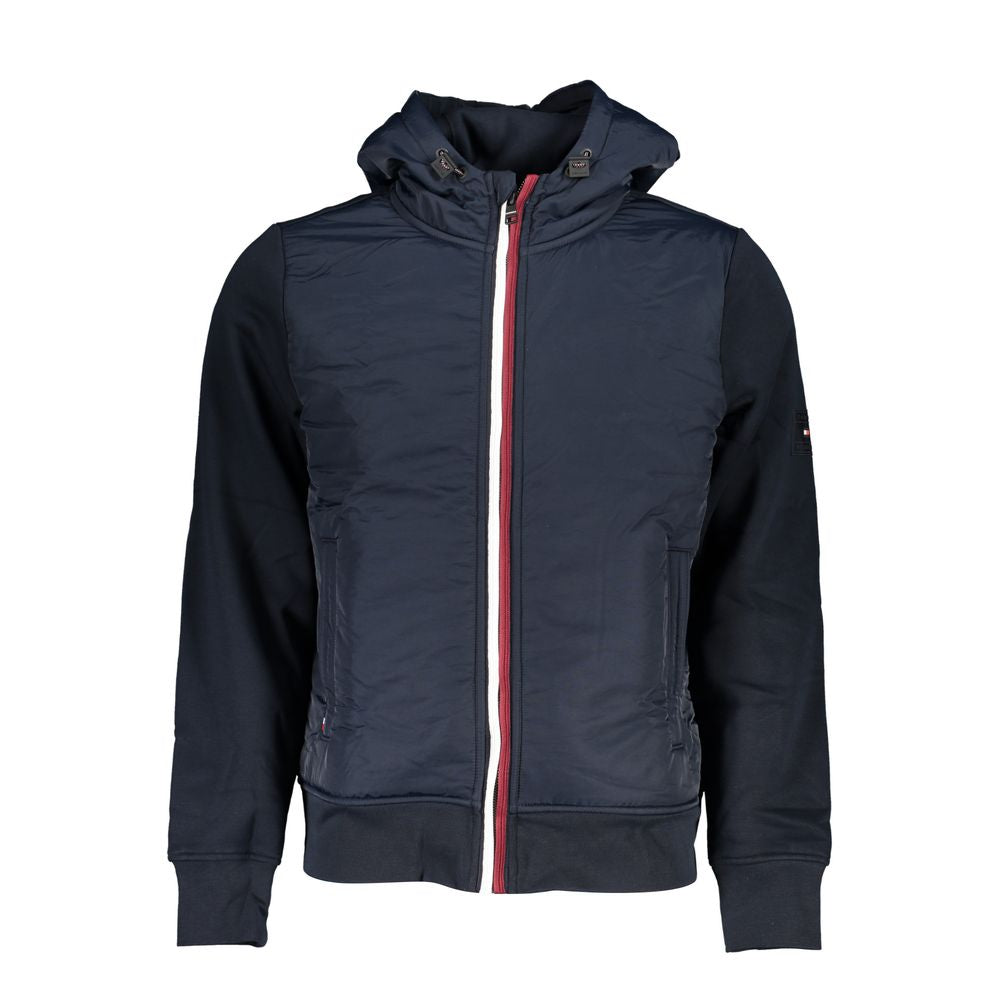 Tommy Hilfiger Elegant Blue Sports Jacket with Hood