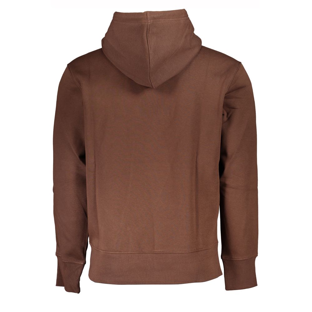 Calvin Klein Chic Brown Fleece Hooded Sweatshirt