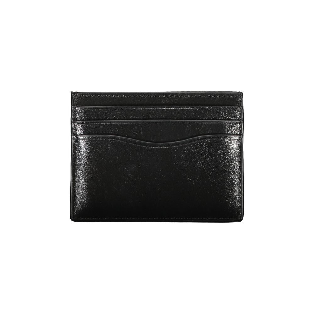 Calvin Klein Sleek Black Leather Card Holder