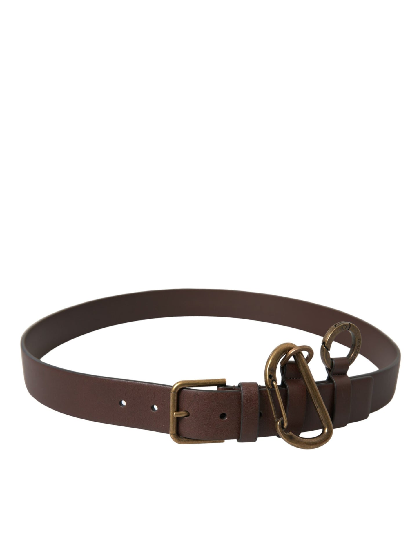 Dolce & Gabbana Elegant Calf Leather Belt with Metal Buckle Closure