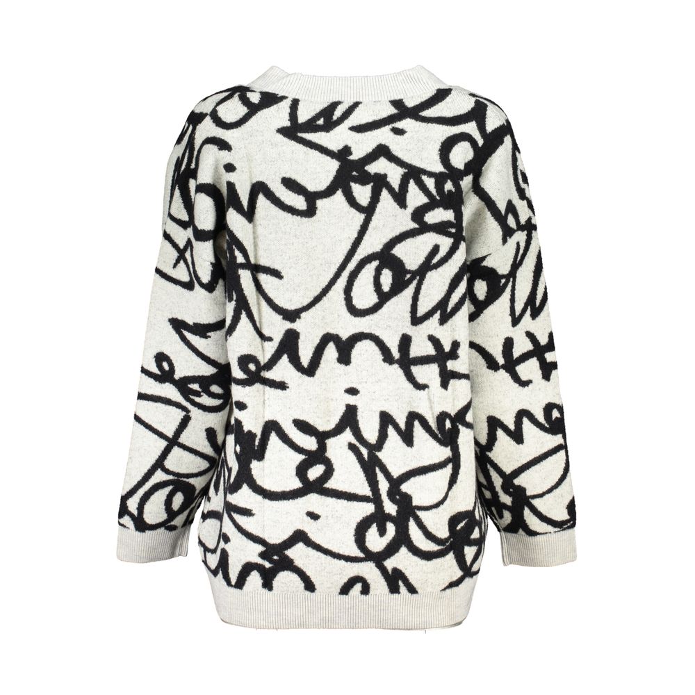 Desigual Chic Contrasting V-Neck Cardigan