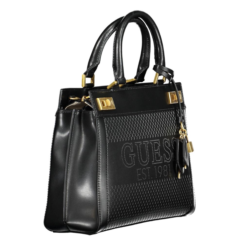 Guess Jeans Black Polyethylene Handbag