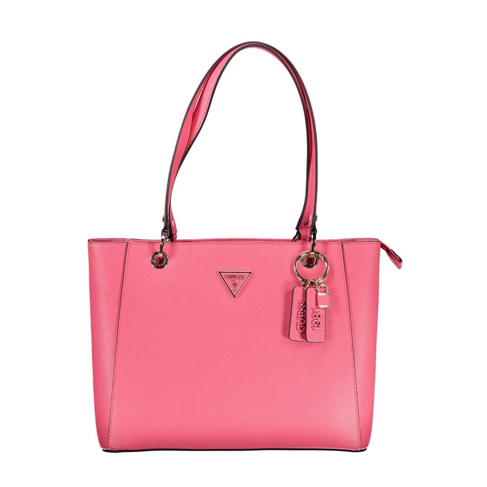 Guess Jeans Pink Polyethylene Handbag