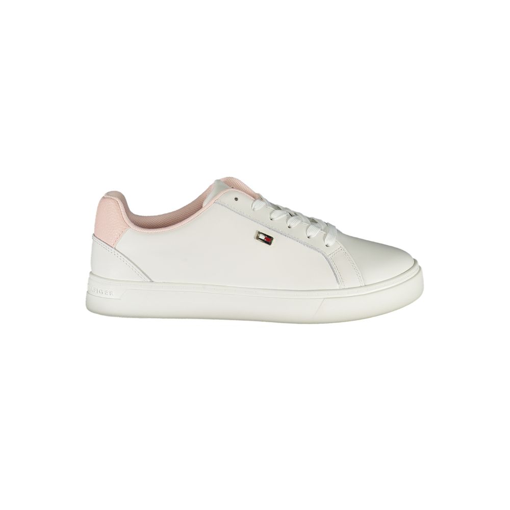 Tommy Hilfiger White Polyester Sneaker