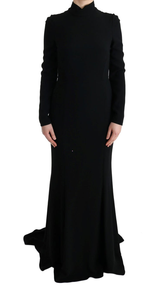 Dolce &amp; Gabbana Robe fourreau longue extensible noire