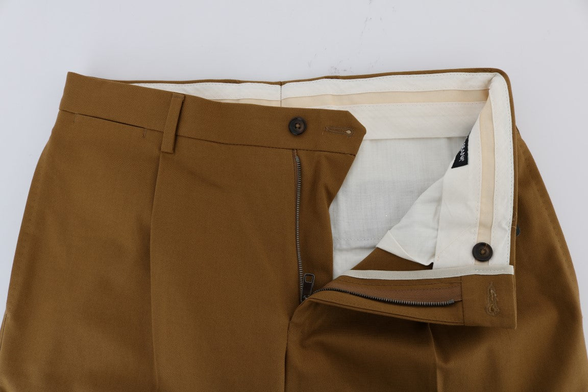 Dolce &amp; Gabbana Pantalon en coton stretch marron