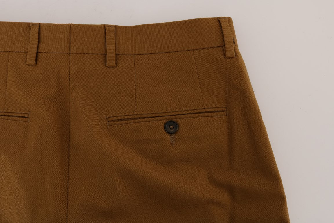 Dolce &amp; Gabbana Pantalon en coton stretch marron