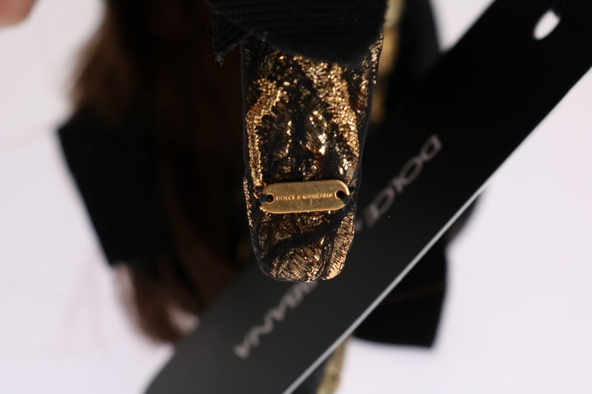 Dolce &amp; Gabbana Haarstirnband mit klarem, kristallbraunem Haar