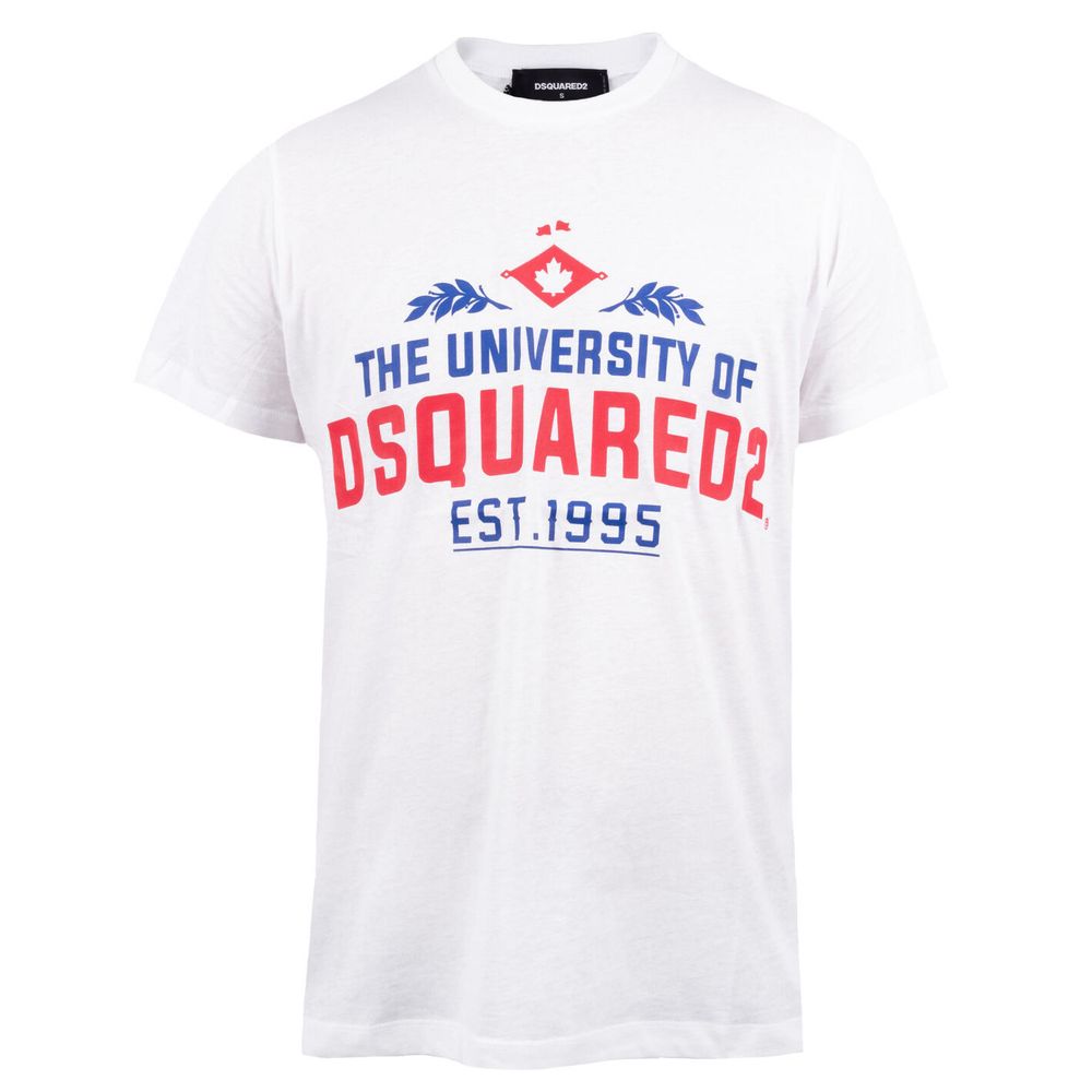 Dsquared² Weißes Baumwoll-T-Shirt