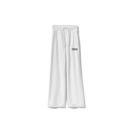 Comme Des Fuckdown Chic White Logo Sweatpants