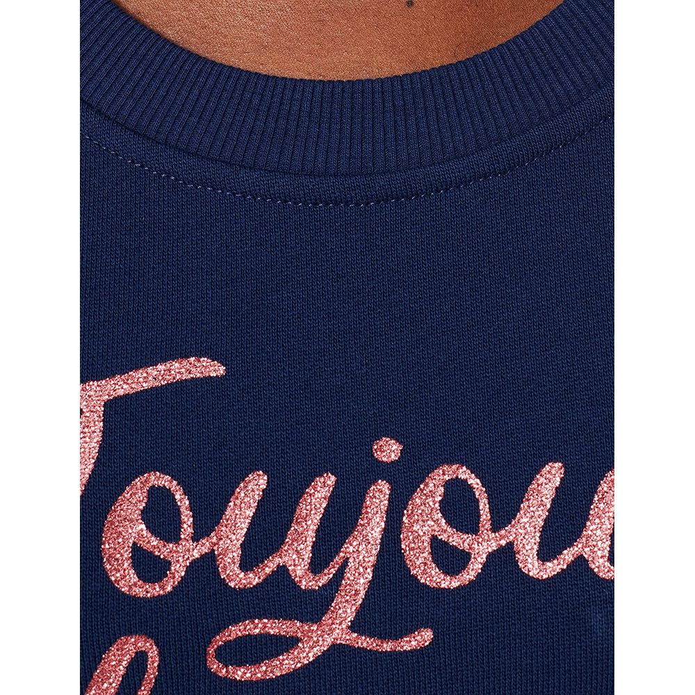 Pull en coton bleu Love Moschino