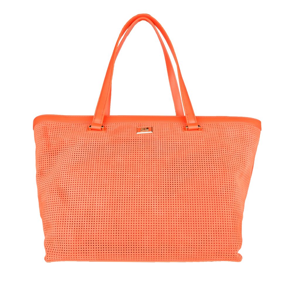 Cavalli Class Sac à main en cuir de veau orange Di