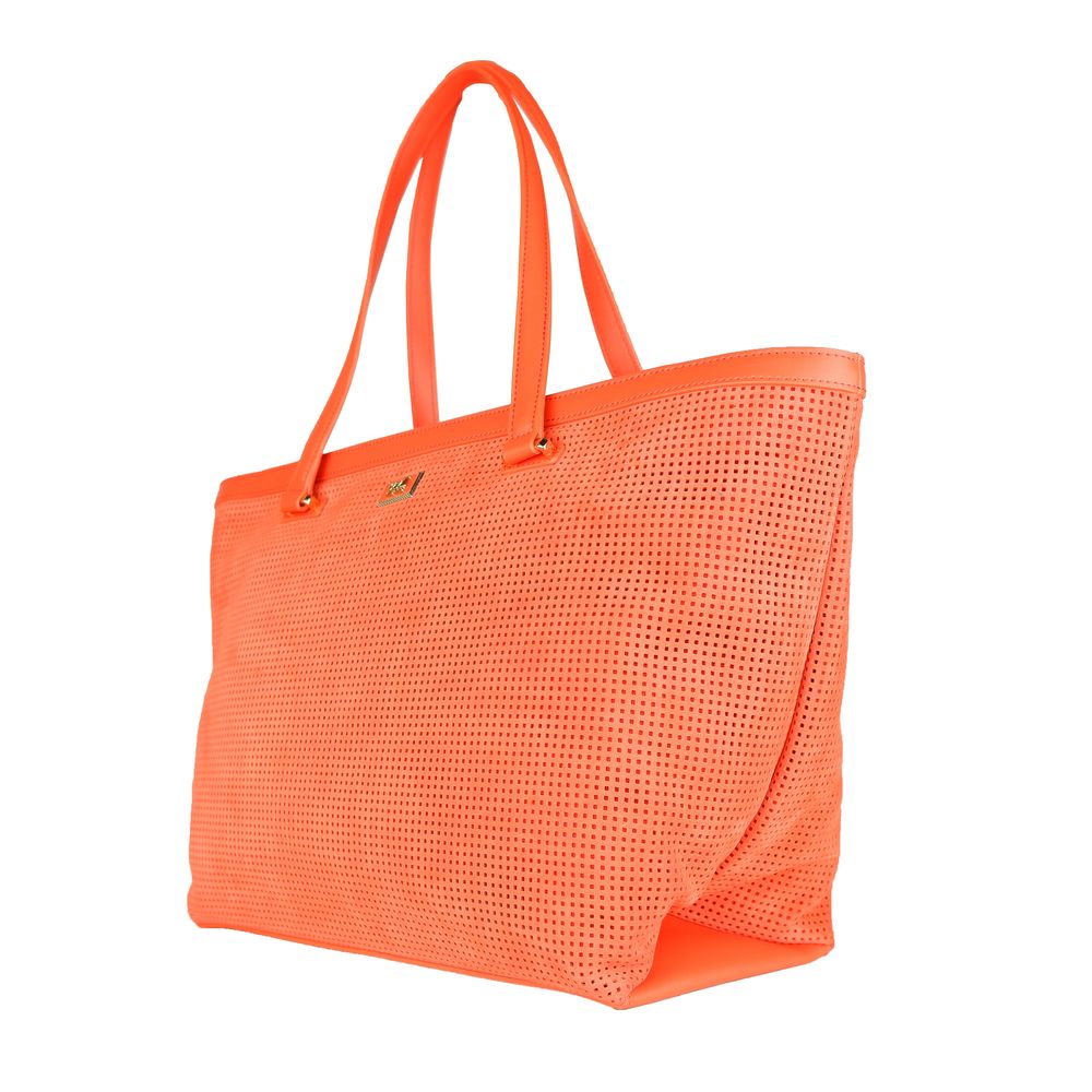 Cavalli Class Sac à main en cuir de veau orange Di