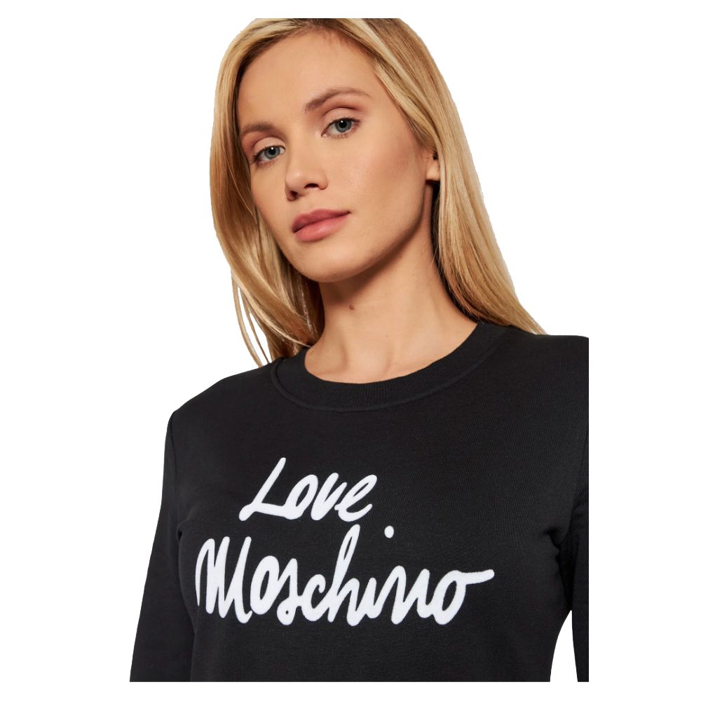 Robe en coton noir Love Moschino