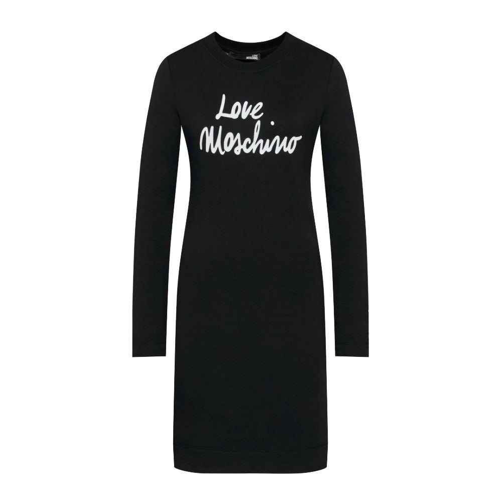 Robe en coton noir Love Moschino