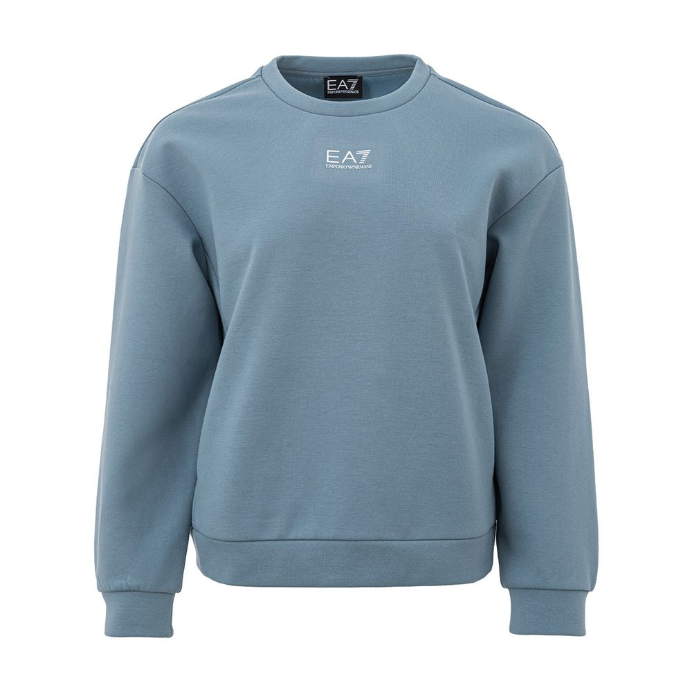 EA7 Emporio Armani Chic Blue Polyester Sweater by EA7