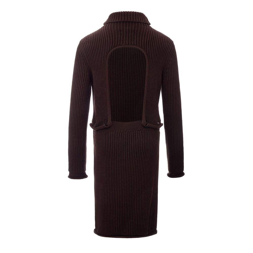 Bottega Veneta Elegant Viscose Brown Dress