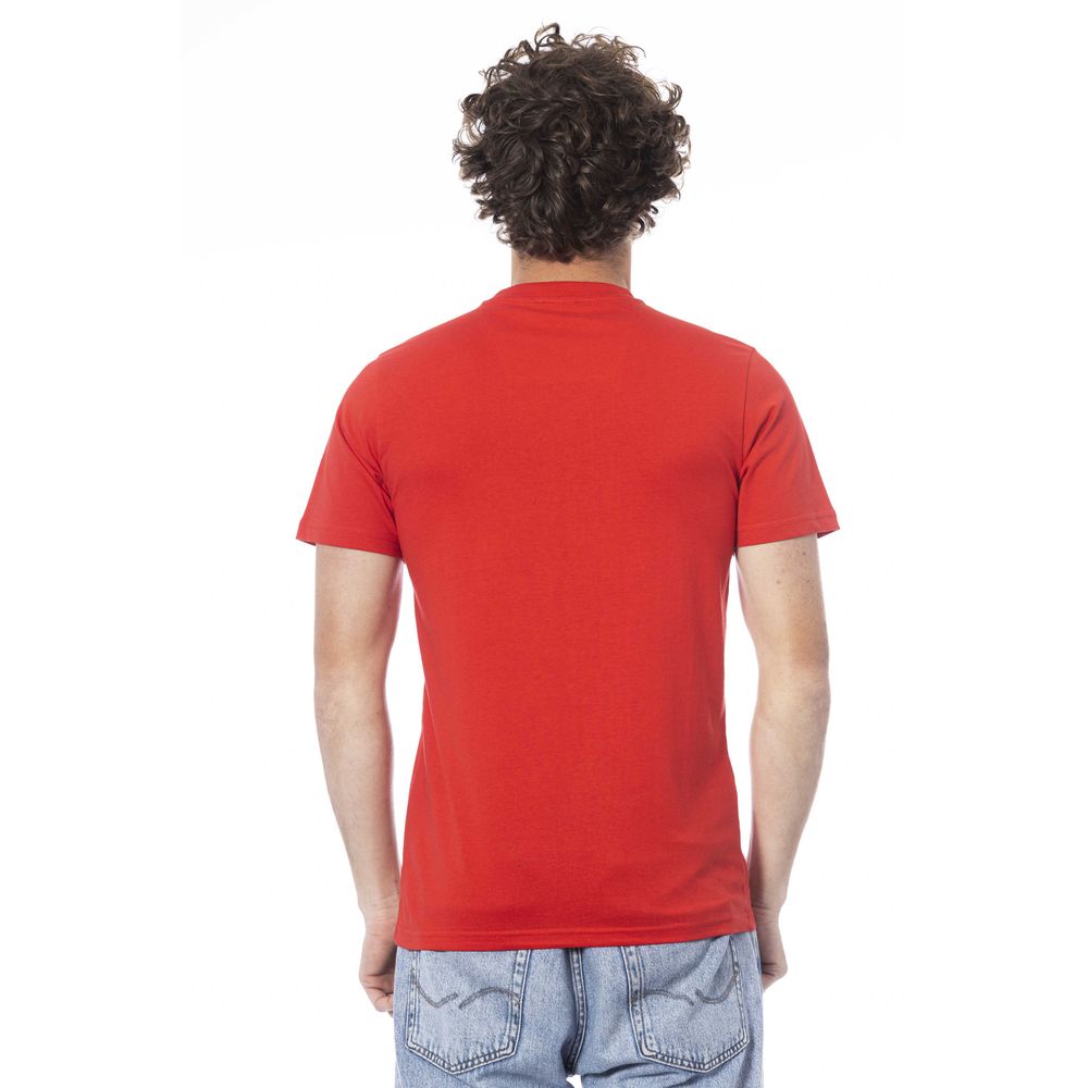 Cavalli Class Red Cotton Men T-Shirt