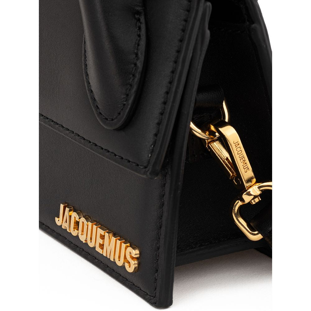 Jacquemus Elegant Black Leather Handbag