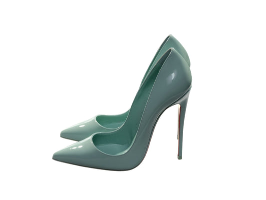 Christian Louboutin So Kate 120 Green Patent Leather High Heel Pumps