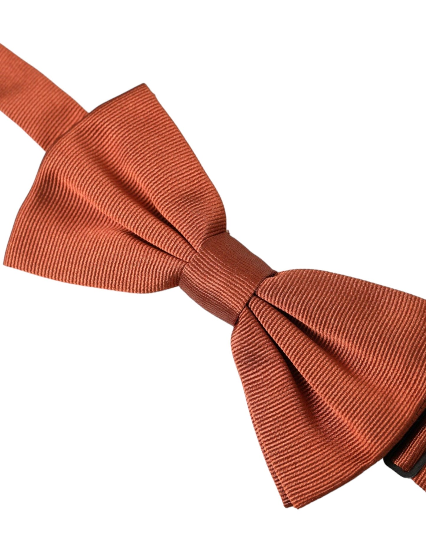 Dolce & Gabbana Brown Silk Adjustable Neck Men Bow Tie