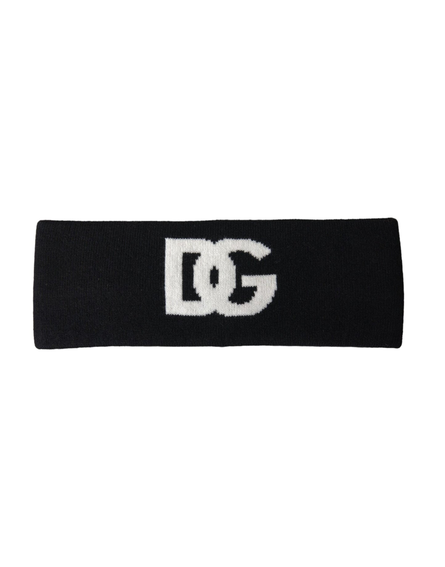 Dolce & Gabbana Black DG Cashmere Knitted Head Band Hat Men