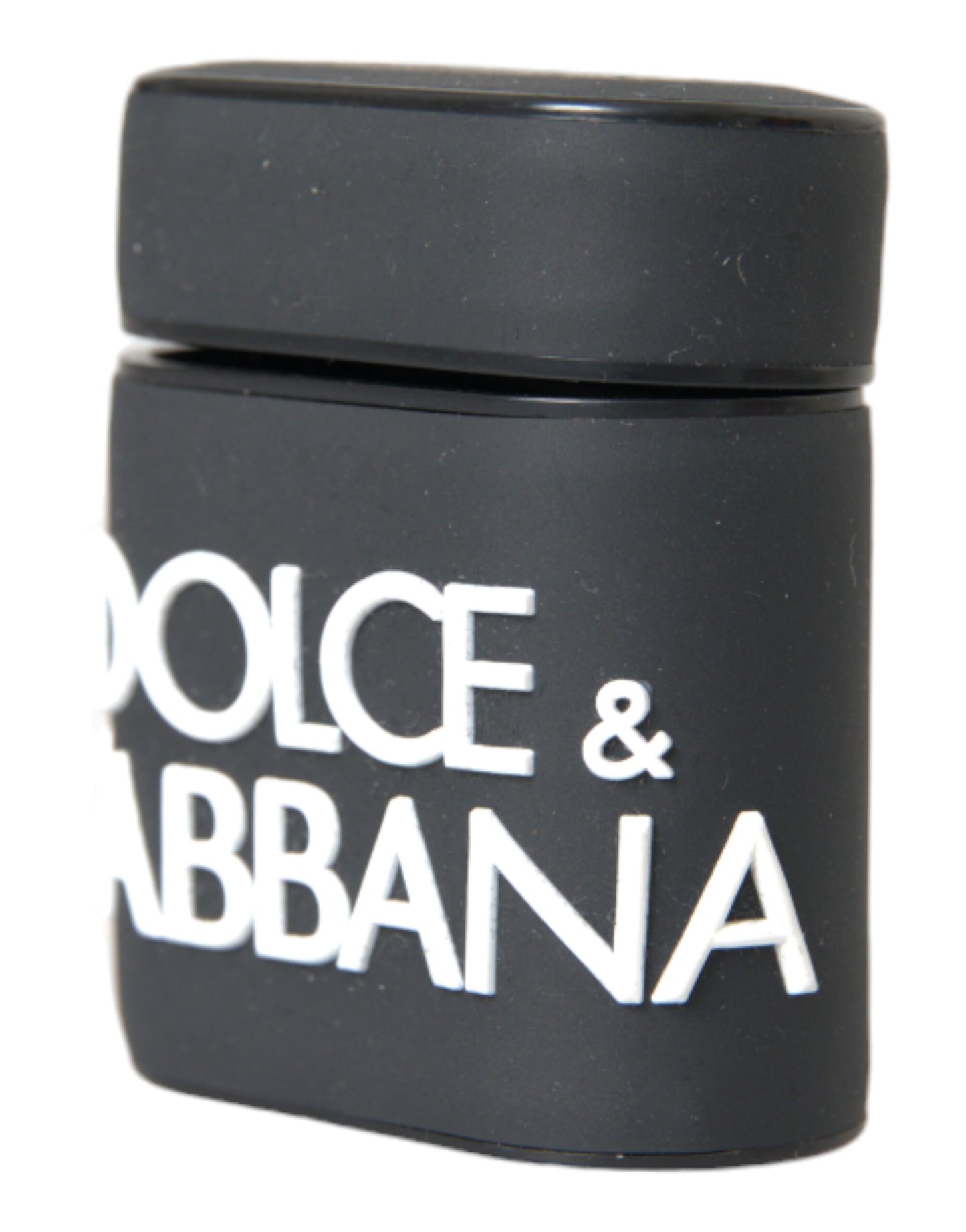 Dolce & Gabbana Black White Silicone Embossed Logo Airpods Case