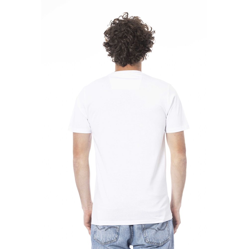 Cavalli Class Beige Cotton Men T-Shirt