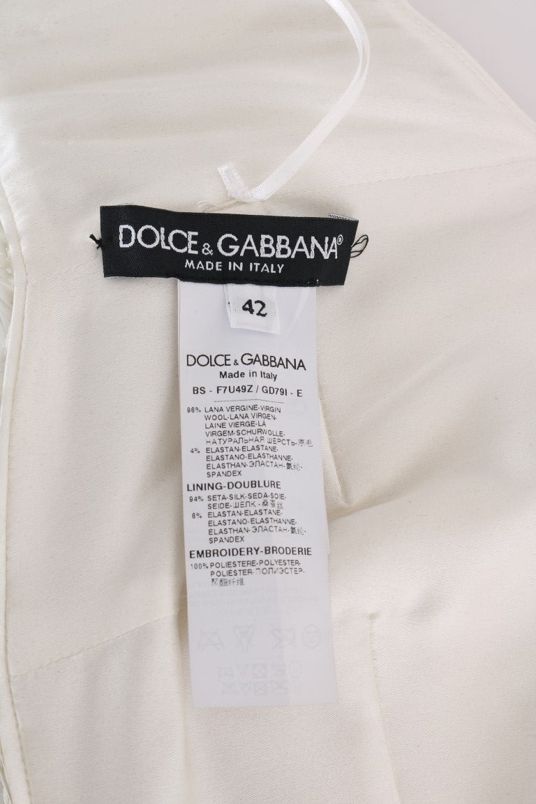 Dolce &amp; Gabbana Mehrfarbiges Stretch-Bustier-Oberteil mit Pailletten