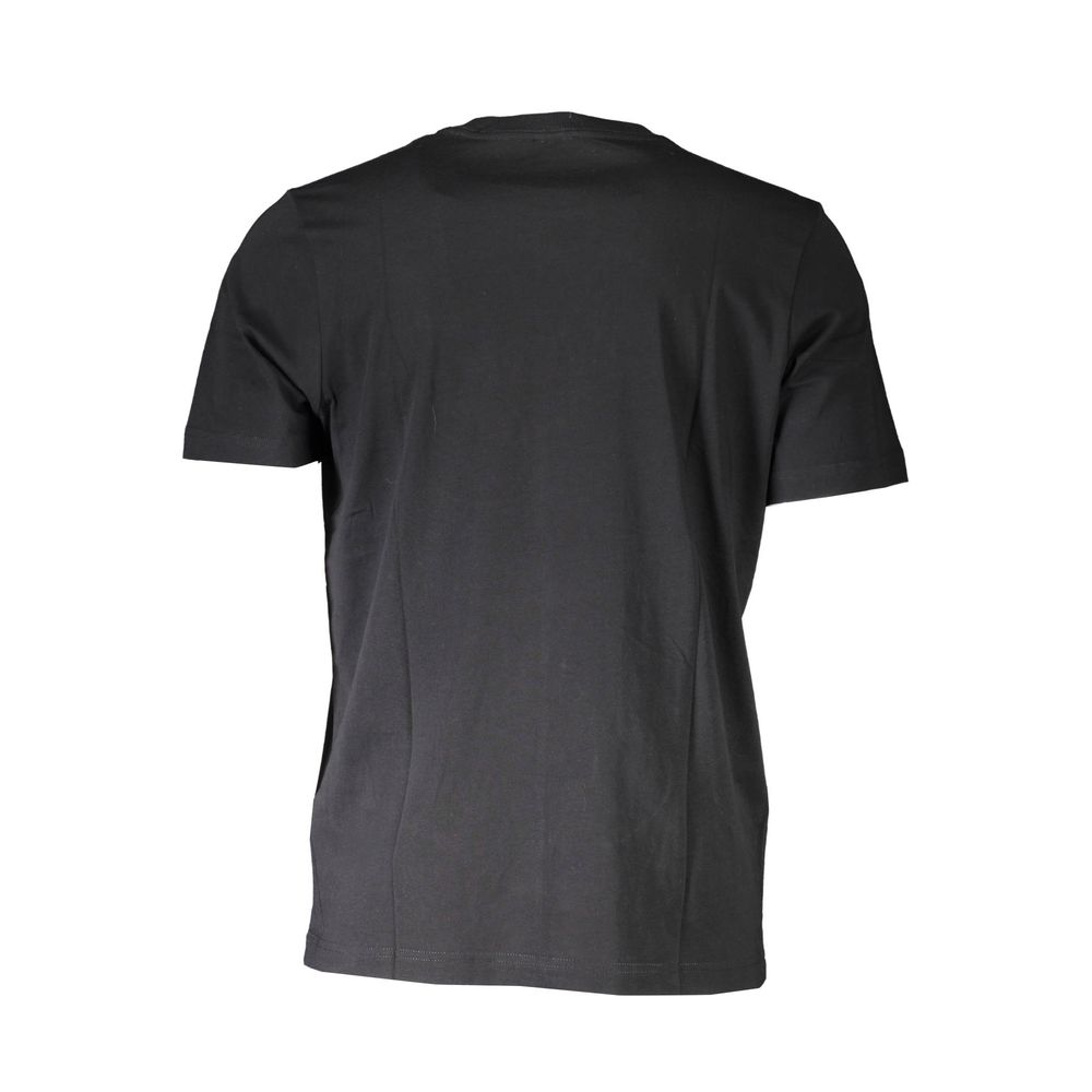 Diesel Sleek Black Cotton Tee with Iconic Logo