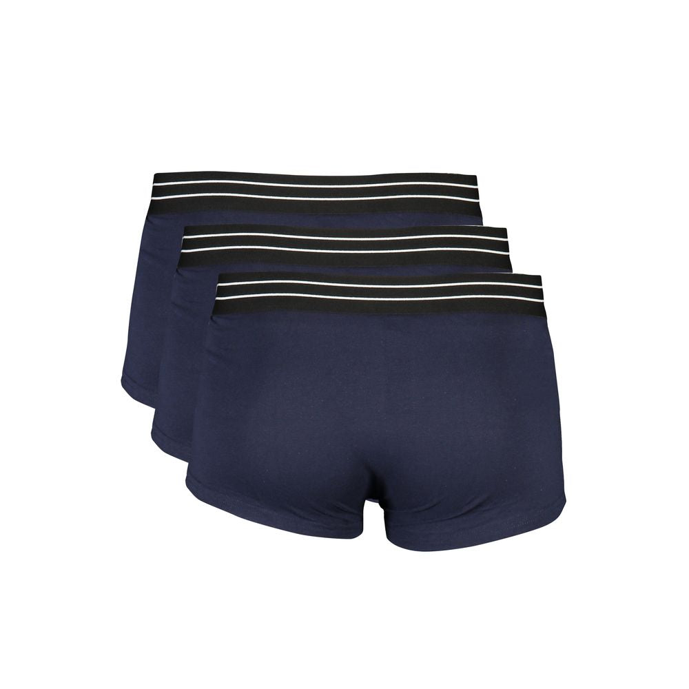 Cavalli Class Blue Cotton Underwear