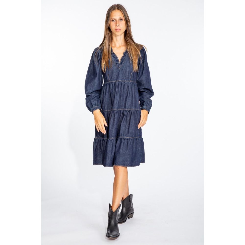 Robe en coton bleue Love Moschino