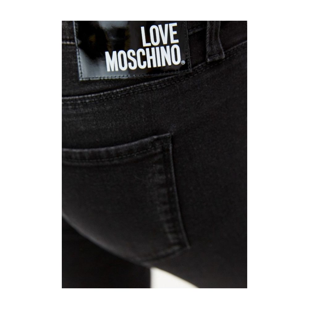 Love Moschino Elegant Black Stretch Slim Jeans