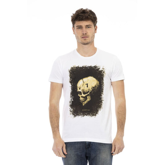 Trussardi Action T-Shirt aus weißer Baumwolle