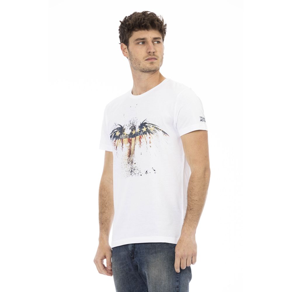 Trussardi T-shirt en coton blanc Action