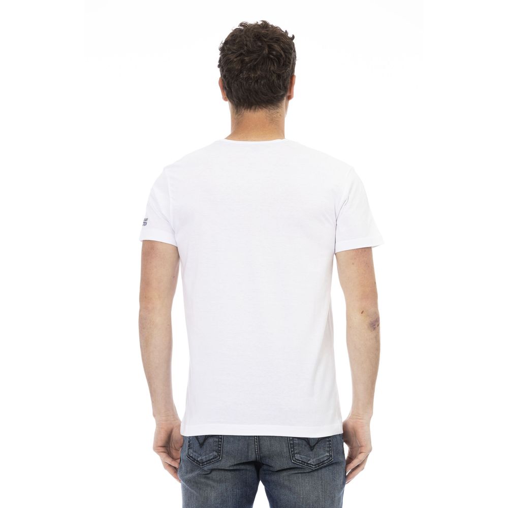 Trussardi Action T-Shirt aus weißer Baumwolle