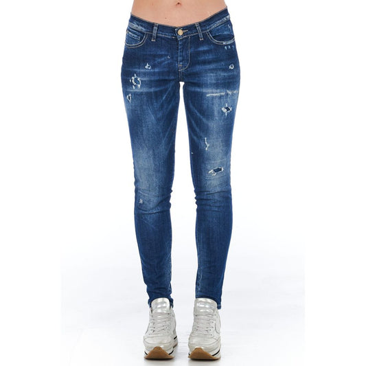 Jean et pantalon en coton bleu Frankie Morello