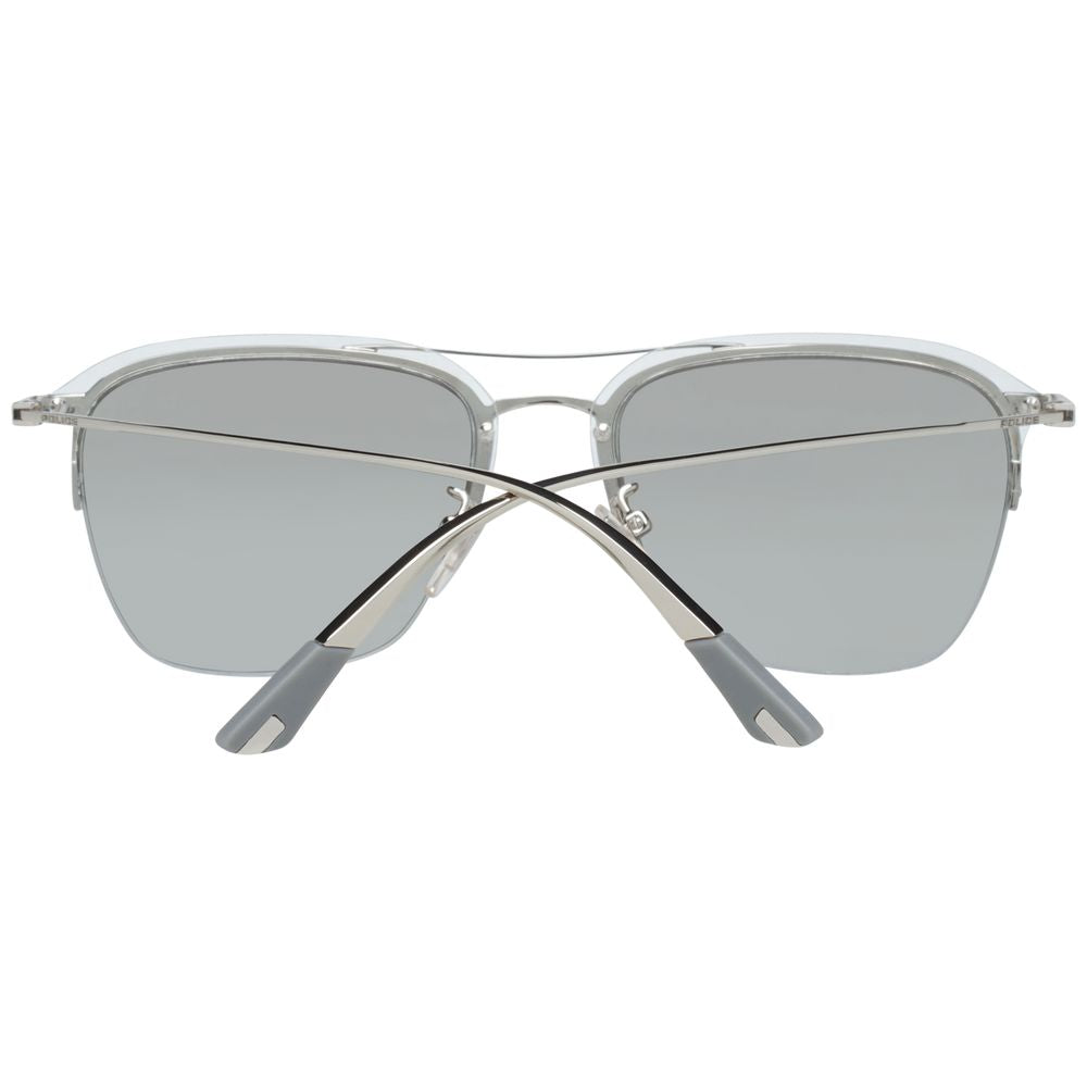 Police Silver Men Sunglasses